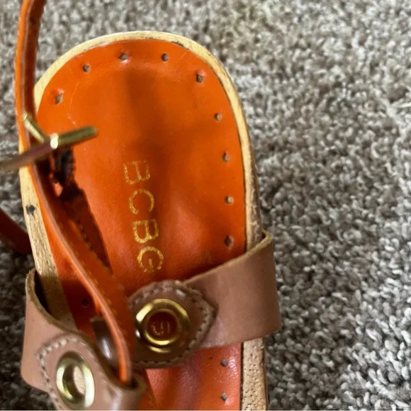 BCBG Multicolor Strappy Heels SZ9 - Picture 6 of 7